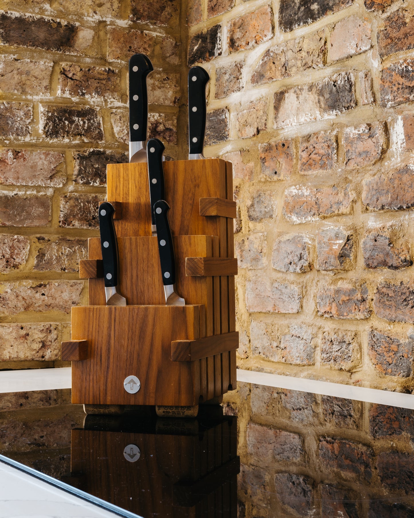 Walnut Knife Block